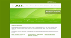 Desktop Screenshot of mpvnaturalcare.com